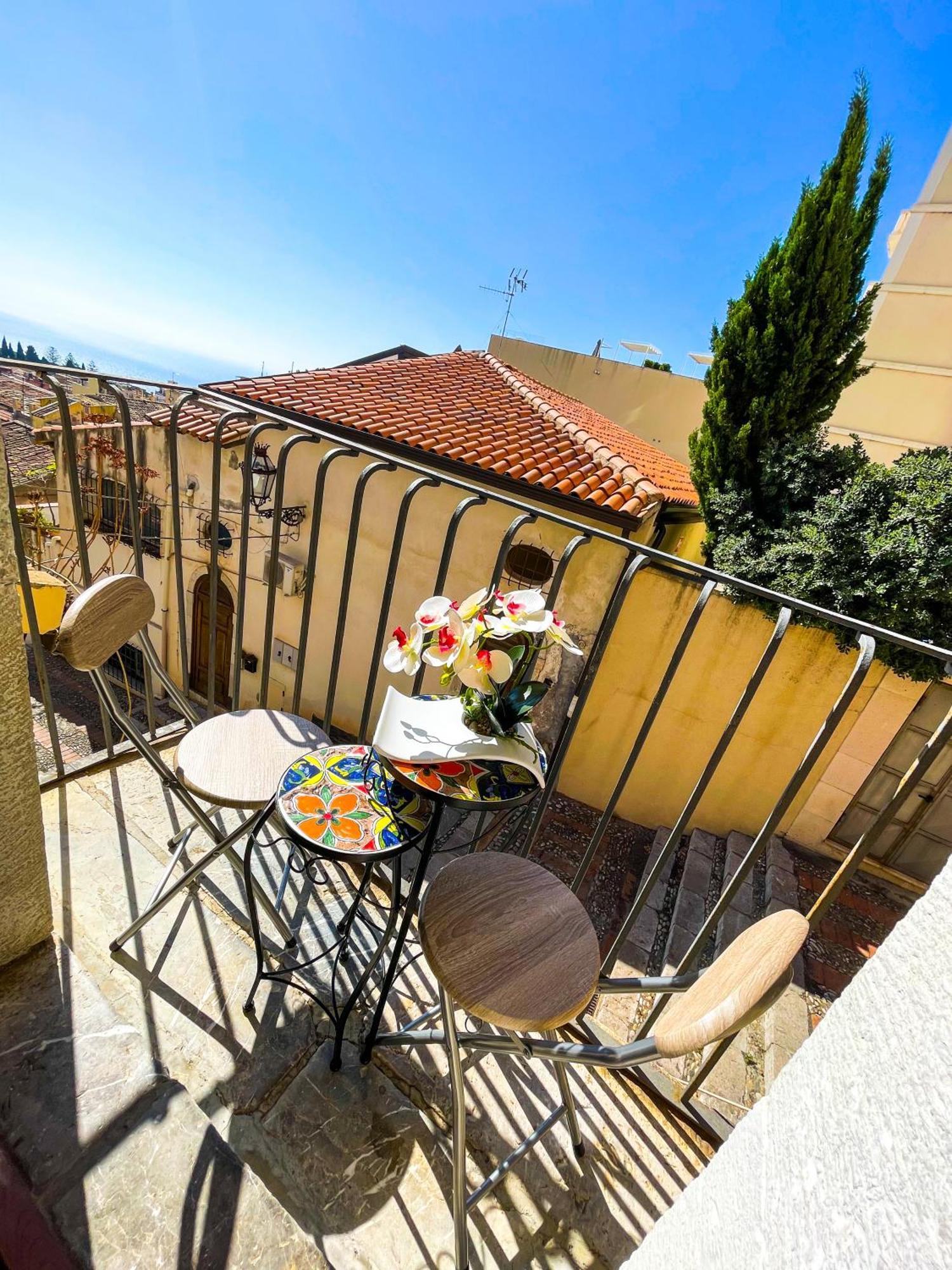 Appartement Panoramic Taormina Center Extérieur photo